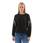 Fashion Friends Siyah Kadın Sweatshirt