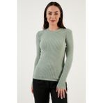 Fashion Friends Slim Fit Bisiklet Yaka Kazak Bayan Kazak 23K0290K1 - Çağla