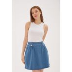 Fashion Friends Slim Fit Halter Yaka Fitilli Bayan Atlet 25Y0479K1 BEYAZ