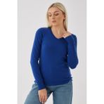 Fashion Friends Standart Fit V Yaka Triko Kazak Bayan Kazak 24K0778K1 - Saks