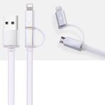 Fashion Gri Hızlı Şarj Led Işıklı Usb Şarj Kablosu