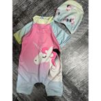 Fashion Junior Kız Çocuk Unicorn Tüm Vucut Mayo Bone - 4 - 5 Yaş - 113-Beyaz