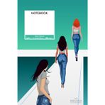 Fashion Runway Casual Unlined Notebook - 6x9 in - 100 pages: Casual Fashion Cover Design | Unlined Sketchbook & Journal for Girls, Teens, and Women | 100 Pages with Aesthetic Corner Graphic Accent.