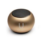 Fashionit U Mini Hoparlör | Dahili Mikrofon ve Uzaktan Deklanşörlü Şık Taşınabilir Kablosuz Bluetooth 5.0 | Ev, Partiler, Etkinlikler için Mükemmel Mini Hoparlör! Küçük Cihaz, Zengin Ses | Altın