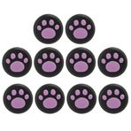 fasient1 10 adet silikon başparmak kavramalı Stick Rocker , sevimli kedi pençesi tasarımı, yedek başparmak kulpları, analog çubuk kapak, Switch Lite için Joystick kapağı