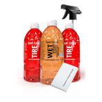 Fast Liquid Hızlı Cila Ve Lastik Parlatıcı Sprey Set Ultra Parlaklık Ve Su Iticilik 500ml Wet Coat- 1 Lt Tıre
