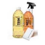 Fast Liquid Trım 500ml Plastik & Torpido Parlatıcı - Wet Coat 500ml Seramik Katkılı Hızlı Cila & Islak Cila Set