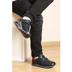 Fast Step 006FA900 Lacivert Kırmızı Hakiki Deri Unisex Çocuk Casual Ayakkabı