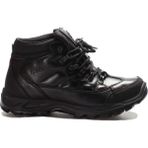 Fast Step 117SXA5538 Hakiki Deri Siyah Su Geçirmez Soğuğa Dayanıklı Unisex Trekking Bot