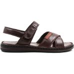 Fast Step 128MA216 Kahverengi Hakiki Deri Erkek Klasik Sandalet