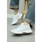 Fast Step 136ZA501 Beyaz Hakiki Deri Kadın Casual Ayakkabı