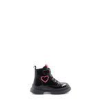 Fast Step 157SXA2994 Siyah Rugan Pembe Hakiki Deri Unisex Çocuk Klasik Bot