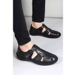 FAST STEP Hakiki Deri Erkek Klasik Sandalet 662MA119B