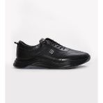 Fast Step Hakiki Deri Erkek Spor Ayakkabı 300MBA036 - Siyah