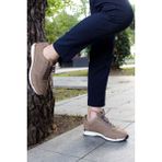 Fast Step Hakiki Deri Kürklü Erkek Spor Ayakkabı 723kma120 - Kum