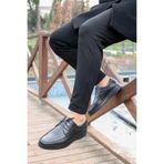 Fast Step Hakiki Deri Ortopedik Erkek Casual Ayakkabı, Siyah, 44 Beden