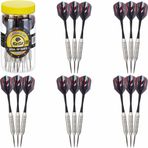 Fat Cat cam dart okları: Çelik dart dart okları, saklama/seyahat tutuculu, 20 gram (15 adet)