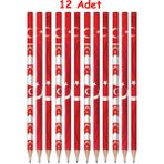 Fatih 12 Adet Kurşun Kalem Türk bayraklı