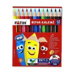 Fatih 12 Renk Kuru Boya Kalemi Çocuklar İçin Non-Toxic ve Ergonomik Tasarım ile Sağlıklı Boyama