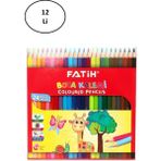 Fatih 24 Renk Tam Boya Kalemi 12 Li Renkli Kırtasiye Ürünü