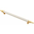 Fatih Hırdavat Fatihhırdavat Kumru Boy Dolap Vestiyer Mobilya Kulp Altın-Beyaz Lüks 160mm - 160 mm