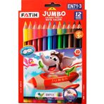 Fatih Kalem Kuru Boya Kalemi Jumbo Tam Boy 12'Li