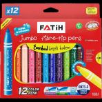 Fatıh Kecelı Kalem Jumbo 12 Renk Yıkanabıl (34260)
