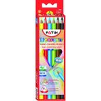 fatih kuru boya kalemi triangular tam boy jumbo üçgen 6 renk 3,5 mm 33490 - Yok