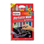 Fatih Metallic Wax Crayon 6 Renk Jumbo Mum Boya