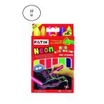 Fatih Mum Pastel Boya Neon Wax Crayon Jumbo 6 Renk 12'li