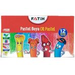 Fatih Pastel Boya Ilkokul Ortaokula Çocuk Dostu 12 Farklı Canlı Renk - Renkli