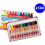 Fatih Renkli 12'li 144 Adet Pastel Boya