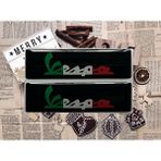 Fatih Sticker Vespa Damla Logo 7x2 cm 2 Adet - Siyah