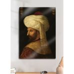Fatih Sultan Mehmet Han, Fsm - Parlak Metal Baskı Tablo - 30 x 40 - Çok Renkli