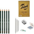 Fatih Yayınları Eskiz Başlangıç Seti 1 + Dereceli Kalem + A5 Defter + Dağıtıcı Set + Silgi + Açacak + Hamur Silgi - Karışık-Çok Renkli - standart