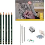 Fatih Yayınları Eskiz Başlangıç Seti 3 + Dereceli Kalem + A5 Defter + Dağıtıcı Set + Silgi + Açacak + Hamur Silgi - Karışık-Çok Renkli - standart