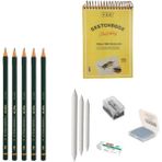 Fatih Yayınları Eskiz Başlangıç Seti 5 + Dereceli Kalem + A5 Defter + Dağıtıcı Set + Silgi + Açacak + Hamur Silgi - Karışık-Çok Renkli - standart