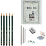 Fatih Yayınları Eskiz Başlangıç Seti 9 + Dereceli Kalem + A5 Defter + Dağıtıcı Set + Silgi + Açacak + Hamur Silgi - Karışık-Çok Renkli - standart