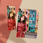 Fatofotofan Istanbul Balat Kız Çizimli Kartpostal ve Ayraç Set