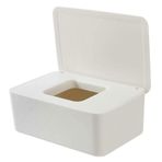 Fauitay Box Wipes Holder 19 x 13 x 8 Wipes Dispenser Box Dry Wet Tissue Case Toz Geçirmez Kağıt Havlu Kutusu Kapaklı