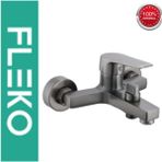 Faumix Fleko Antrasit Gri Alfa Banyo Lavabo ve Mutfak Bataryası - Banyo Bataryası - Antrasit - Gri