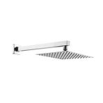 Fause Ankastre Duş Başlığı Borulu Kare Slim Metal 20x20 Cm