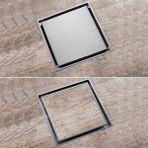 Fause Komple Çelik Seramik Uyumlu Ankastre Yer Süzgeci 10X10 cm KSZ101 - 10 x 10 cm