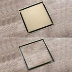 Fause Komple Çelik Seramik Uyumlu Ankastre Yer Süzgeci 10x10 cm KSZ101 (Mat Altın)