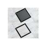 Fause Komple Çelik Seramik Uyumlu Ankastre Yer Süzgeci 10X10 cm Siyah KSZ101-B