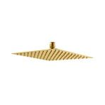 Fause KTD102-G Kare Slim 304 Metal 25x25 cm Altın Tepe Duş Başlığı