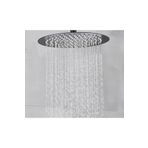 Fause KTD106-B Oval Slim 304 Metal 25 cm Siyah Tepe Duş Başlığı