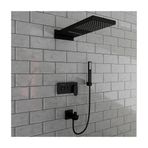 Fause Siyah Comfort Panel Şelale Fau111-b FAU111-B Duş Ankastre Seti