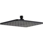 Fause Siyah Tepe Duş Başlığı 29,5X19 cm ABS Malzeme ile Modern Tasarım ve Oval Şekil-KTD122-B