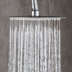 Fause Tepe Duş Başlığı Kare Slim 304 Metal 20 X 20 Cm Ktd101 Krom